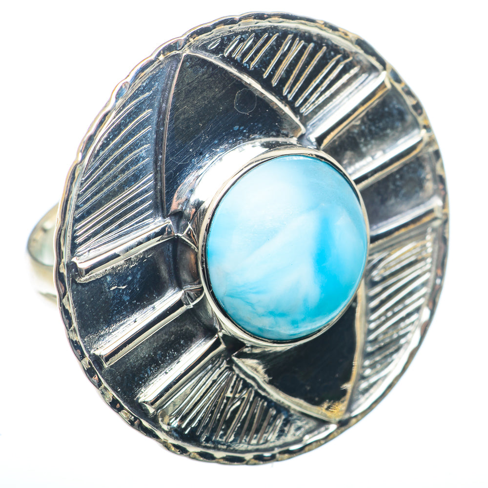 Larimar Rings handcrafted by Anasilvercos - RING73453