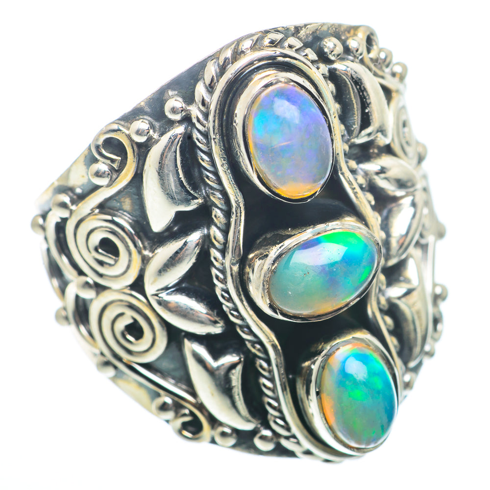 Ethiopian Opal Rings handcrafted by Anasilvercos - RING73472