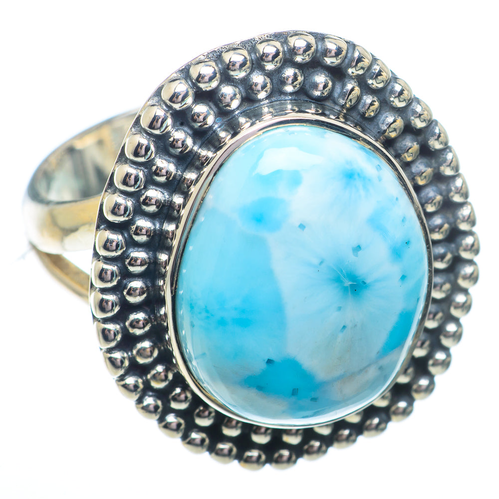 Larimar Rings handcrafted by Anasilvercos - RING73476