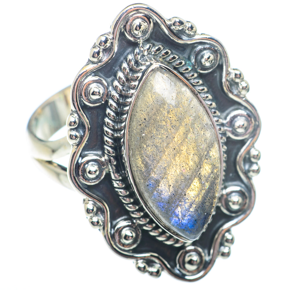 Labradorite Rings handcrafted by Anasilvercos - RING73478