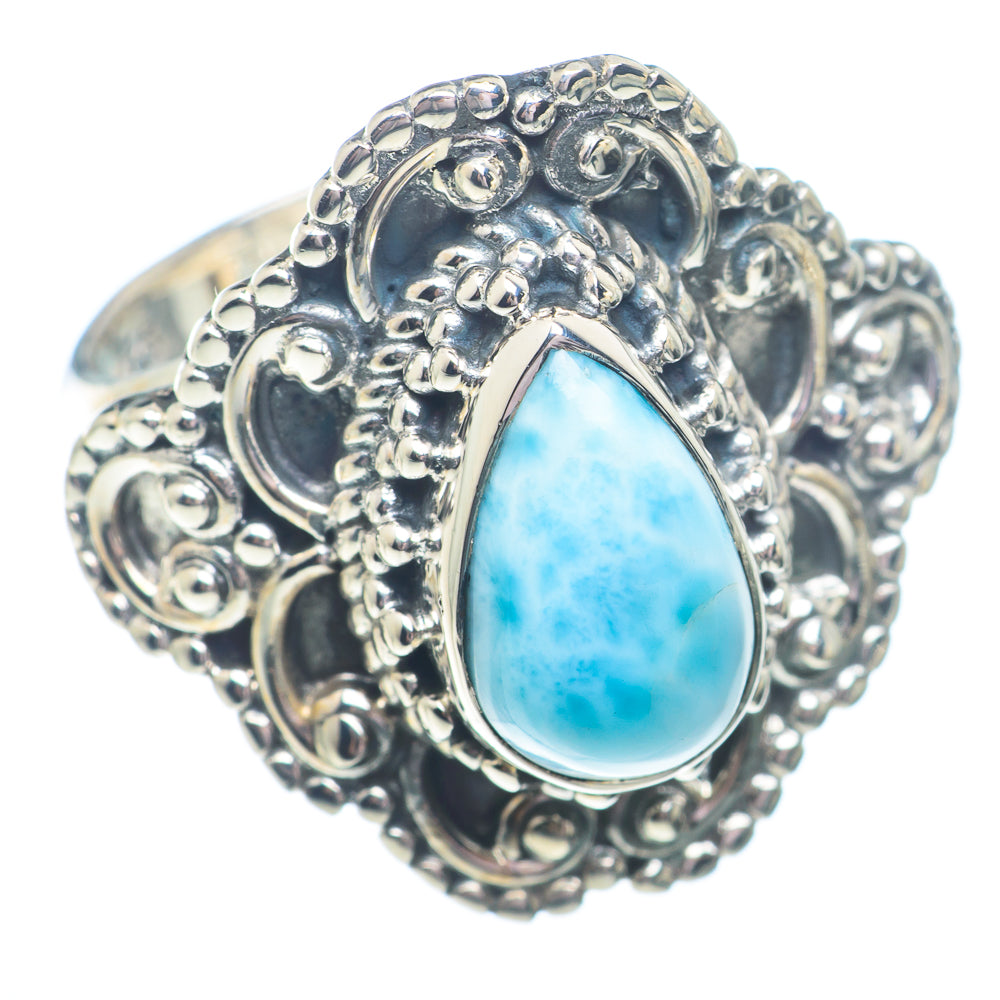 Larimar Rings handcrafted by Anasilvercos - RING73480