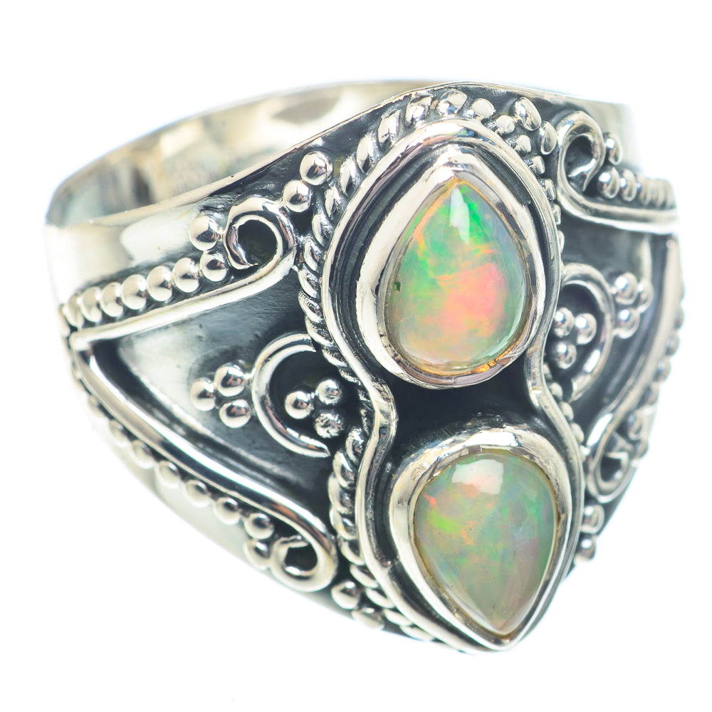 Ethiopian Opal Rings handcrafted by Anasilvercos - RING73516