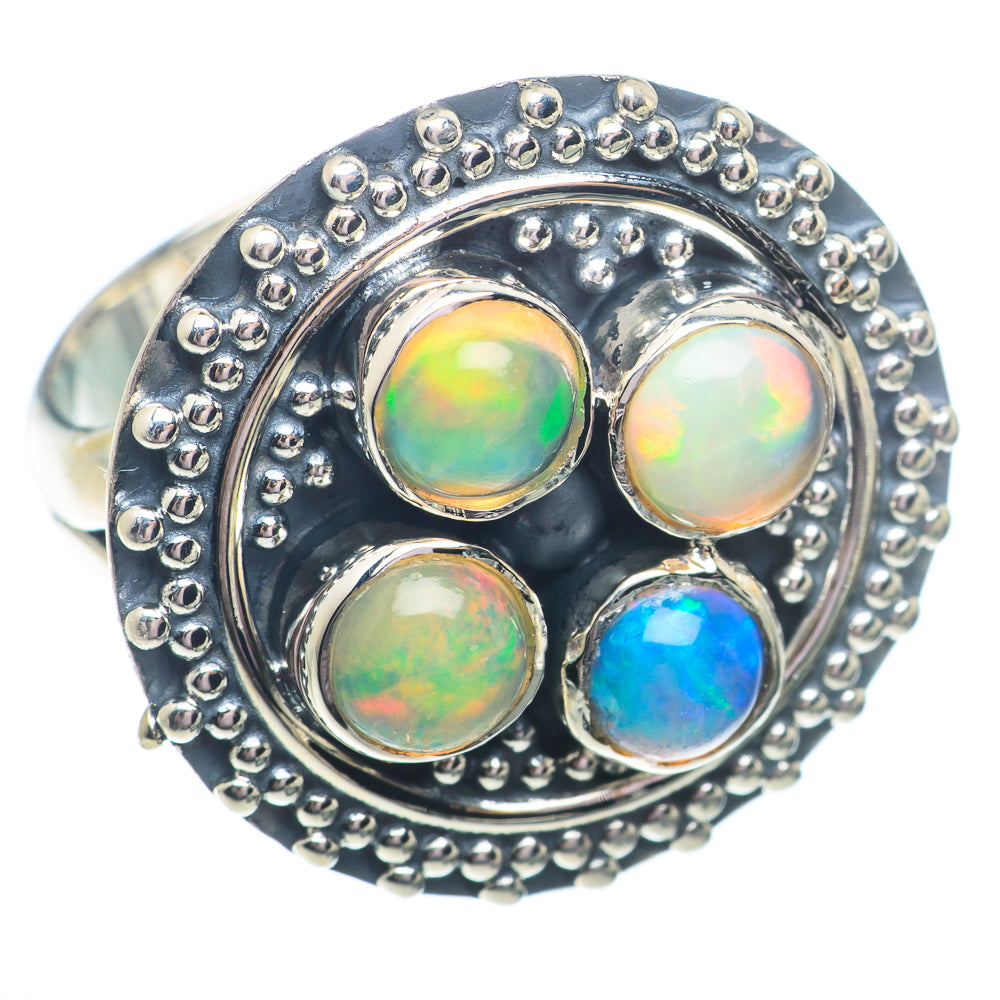 Ethiopian Opal Rings handcrafted by Anasilvercos - RING73517