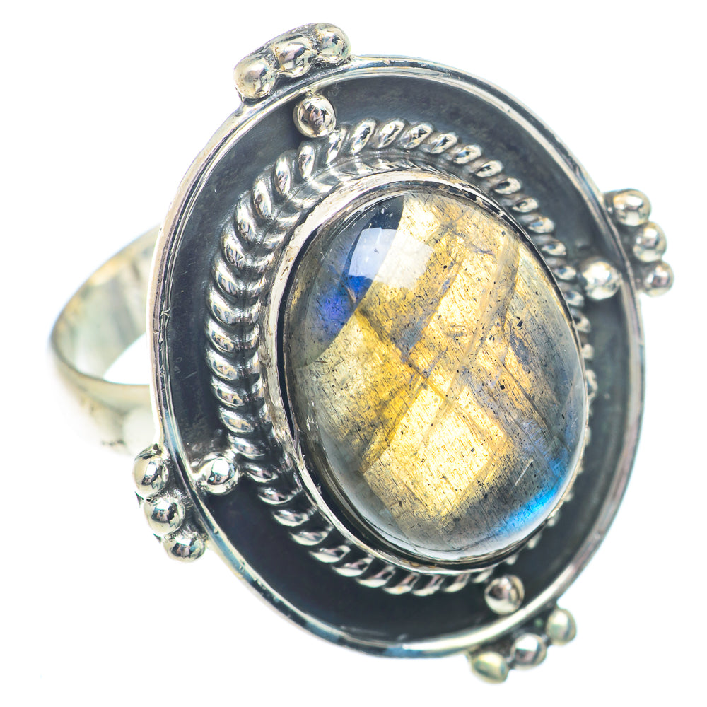 Labradorite Rings handcrafted by Anasilvercos - RING73525