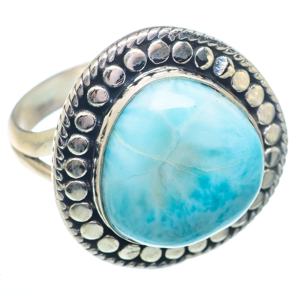 Larimar Rings handcrafted by Anasilvercos - RING73530