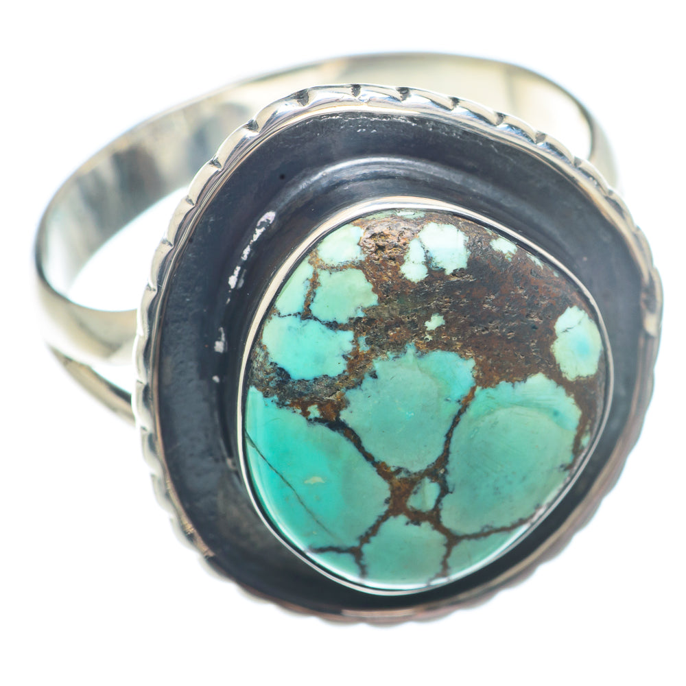Tibetan Turquoise Rings handcrafted by Anasilvercos - RING73532