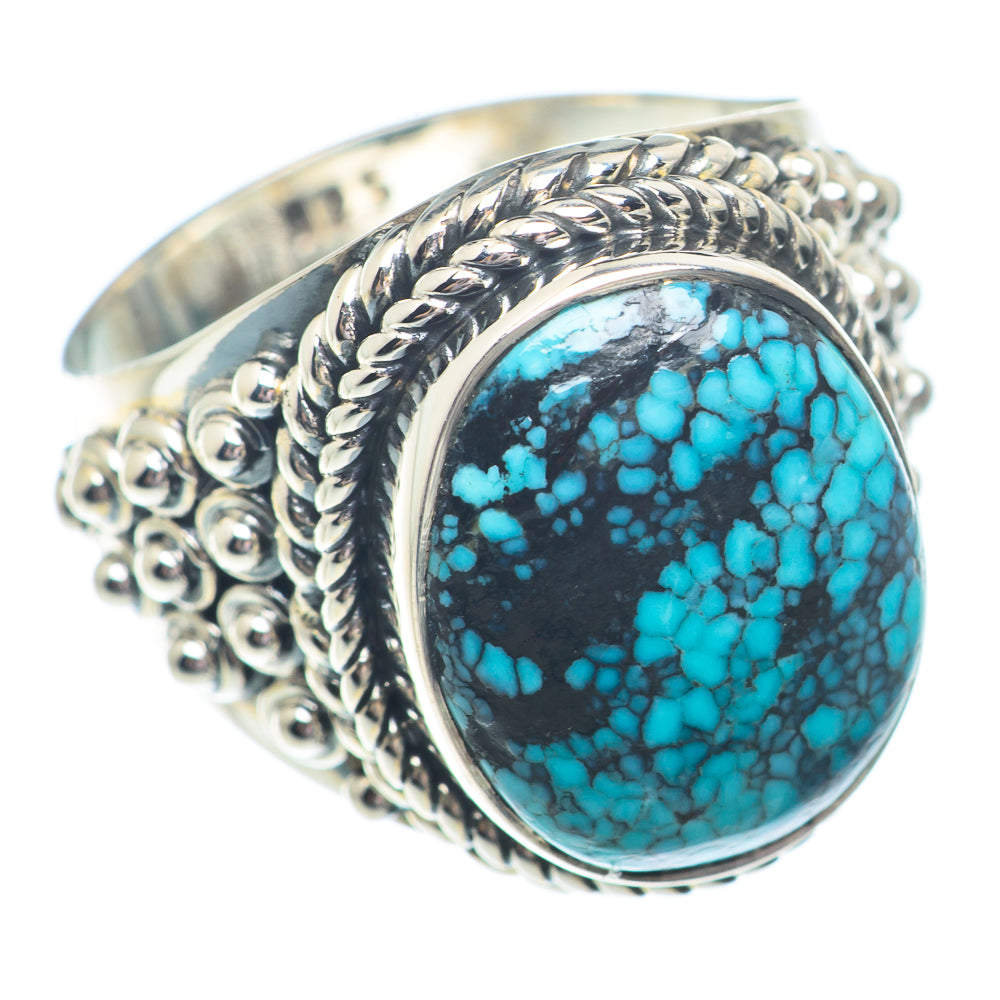 Tibetan Turquoise Rings handcrafted by Anasilvercos - RING73580