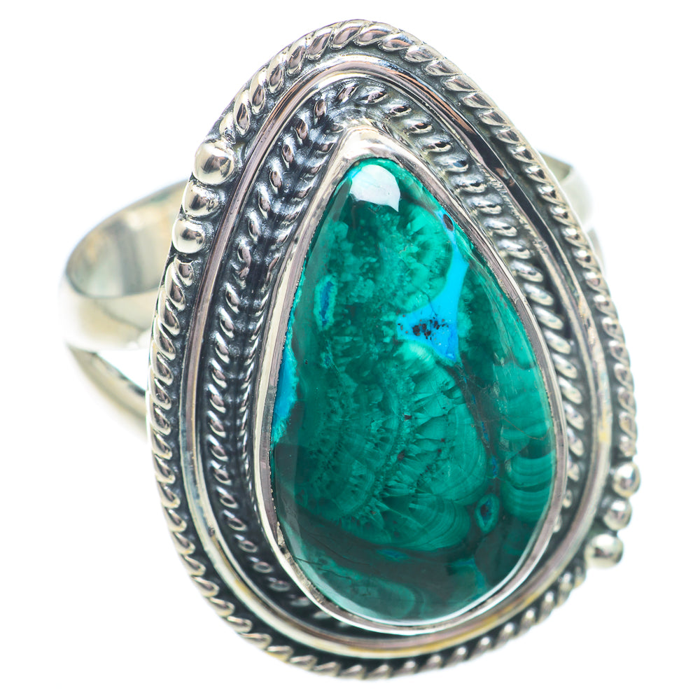 Chrysocolla Rings handcrafted by Anasilvercos - RING73581