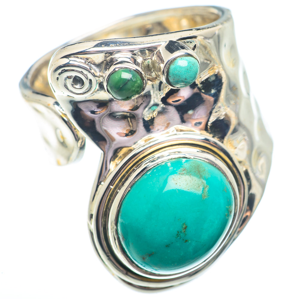 Arizona Turquoise Rings handcrafted by Anasilvercos - RING73582