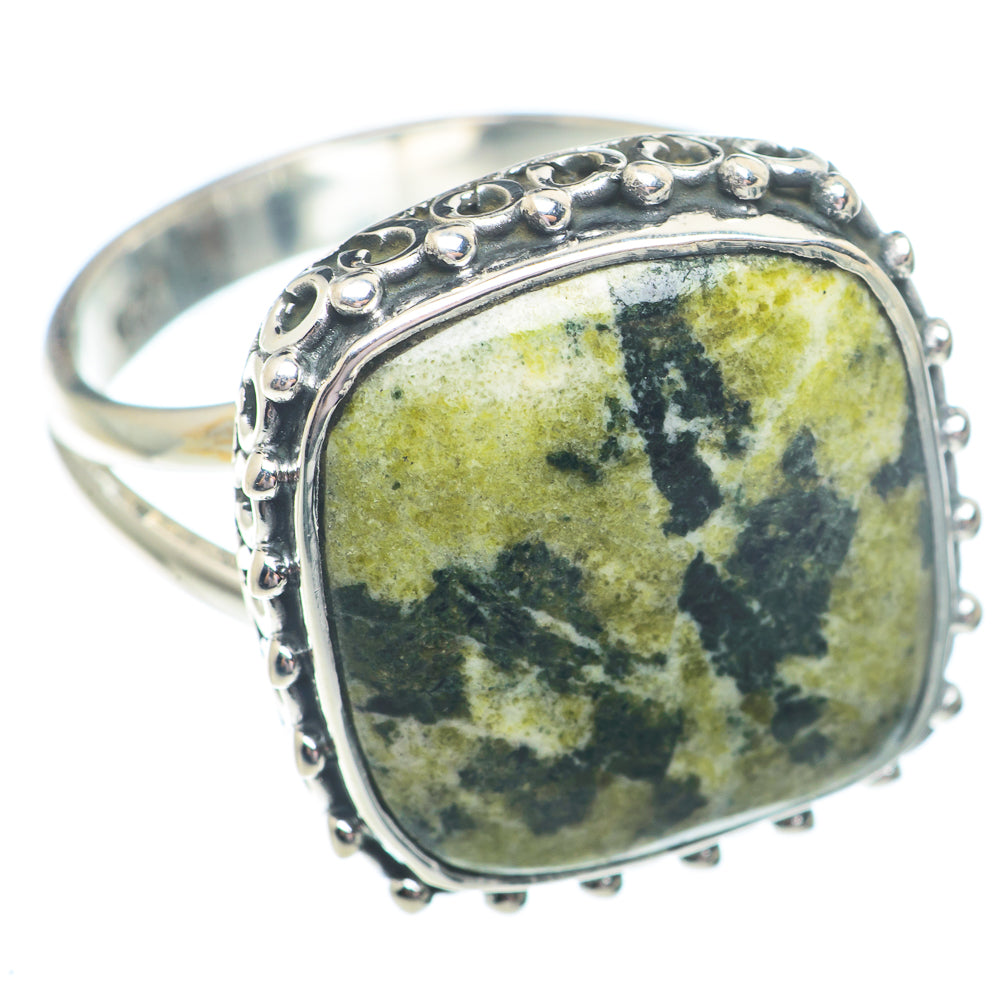 Rainforest Jasper Rings handcrafted by Anasilvercos - RING73583