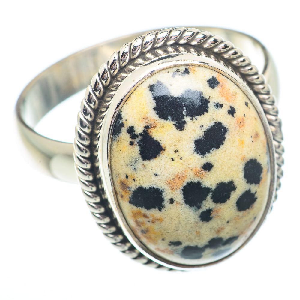 Dalmatian Jasper Rings handcrafted by Anasilvercos - RING73586 - Photo 2