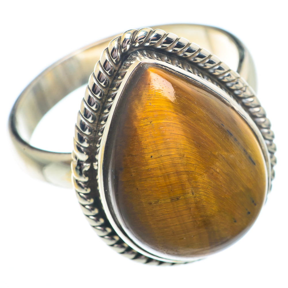 Tiger Eye Rings handcrafted by Anasilvercos - RING73588