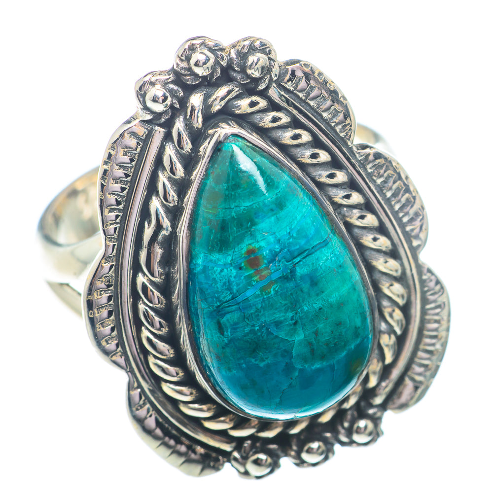 Chrysocolla Rings handcrafted by Anasilvercos - RING73619