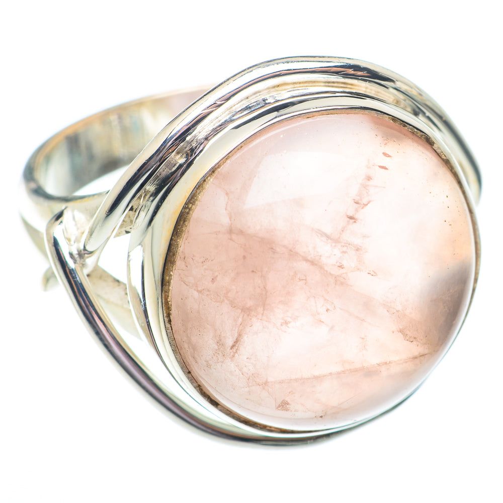 Rose Quartz Rings handcrafted by Anasilvercos - RING73638