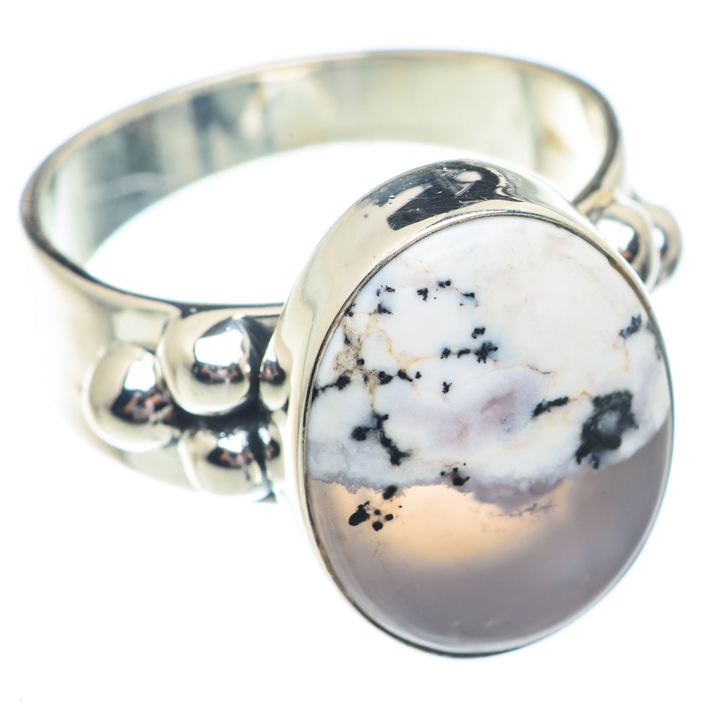 Dendritic Opal Rings handcrafted by Anasilvercos - RING73654