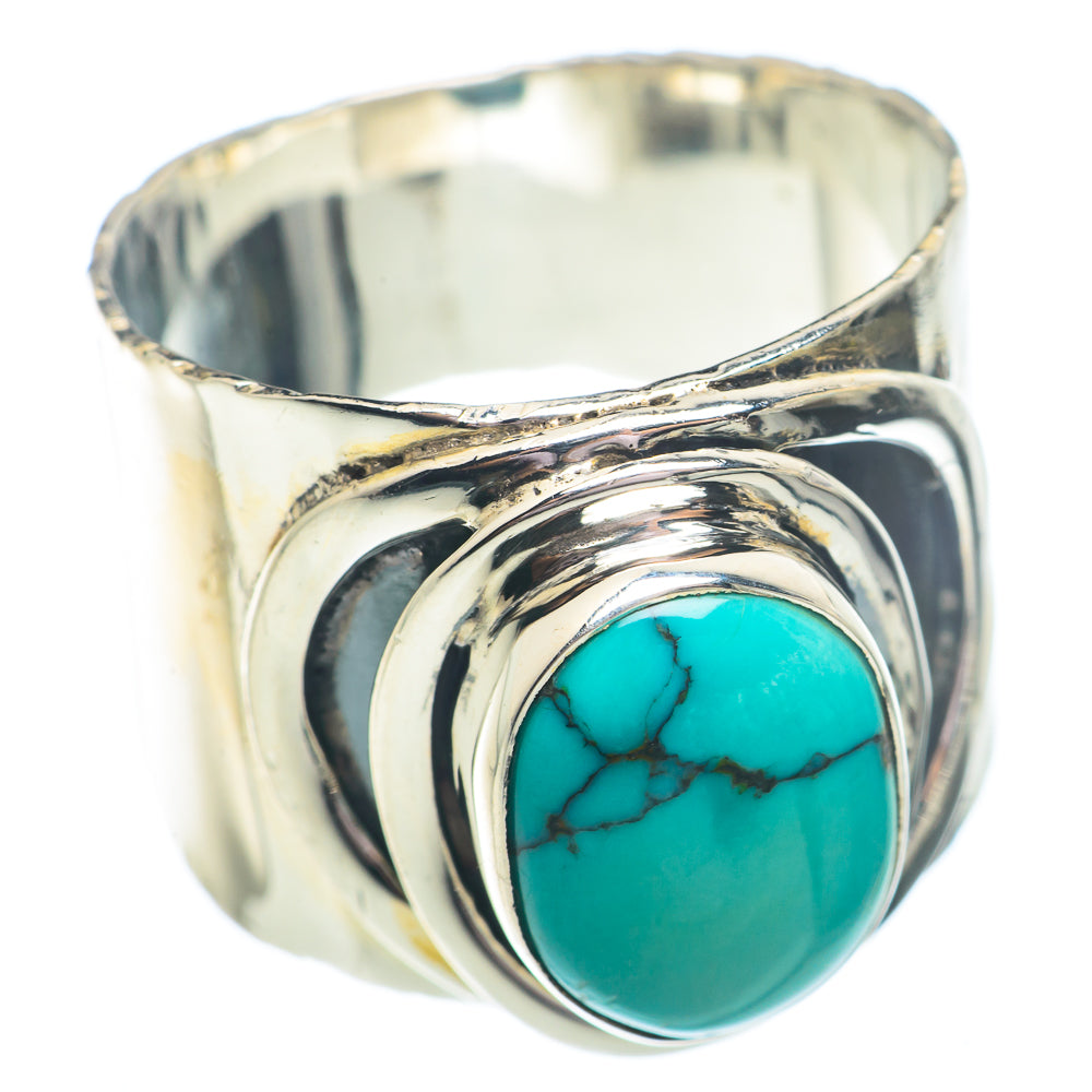 Tibetan Turquoise Rings handcrafted by Anasilvercos - RING73662