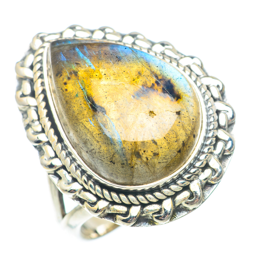 Labradorite Rings handcrafted by Anasilvercos - RING73665
