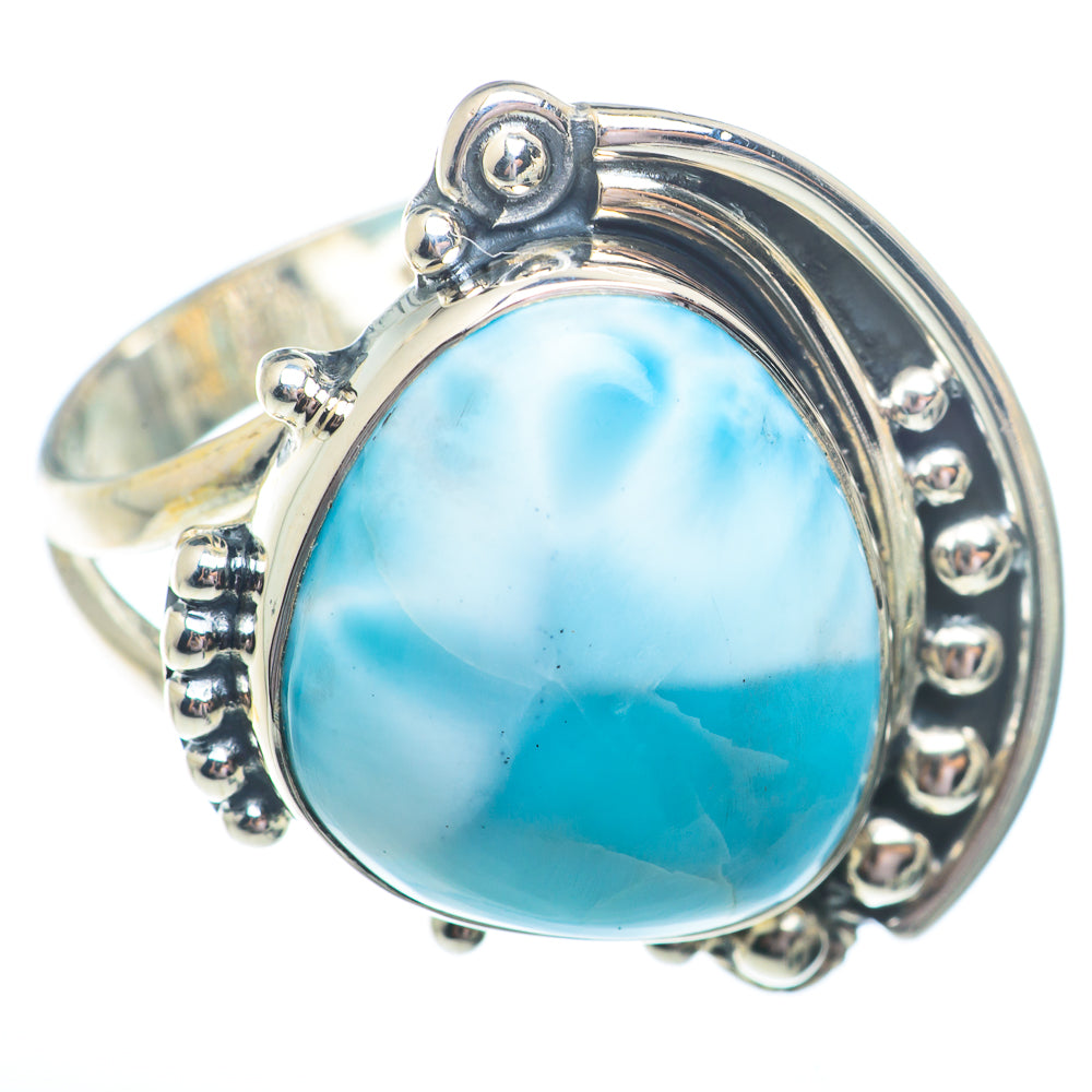 Larimar Rings handcrafted by Anasilvercos - RING73669