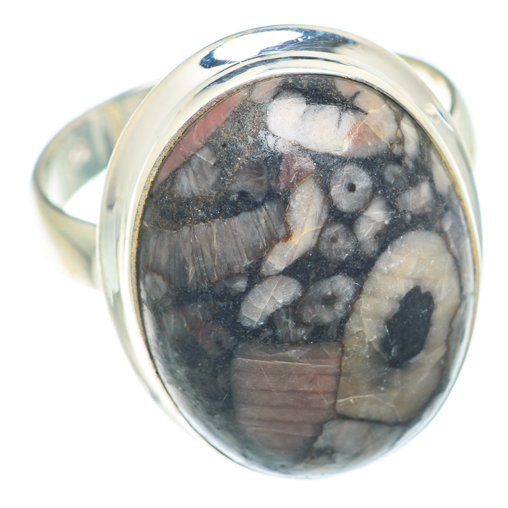 Crinoid Fossil Rings handcrafted by Anasilvercos - RING73679