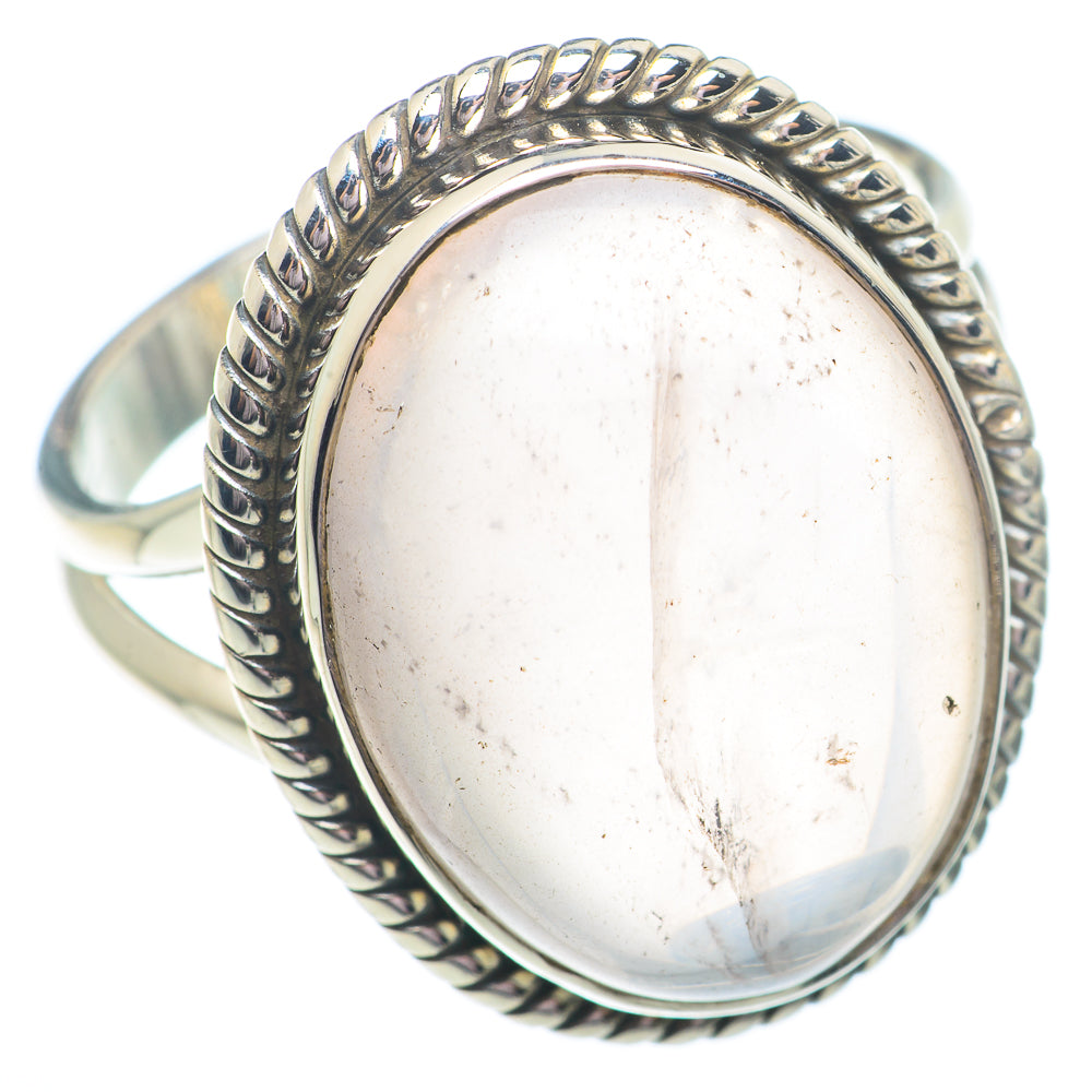 Rose Quartz Rings handcrafted by Anasilvercos - RING73682