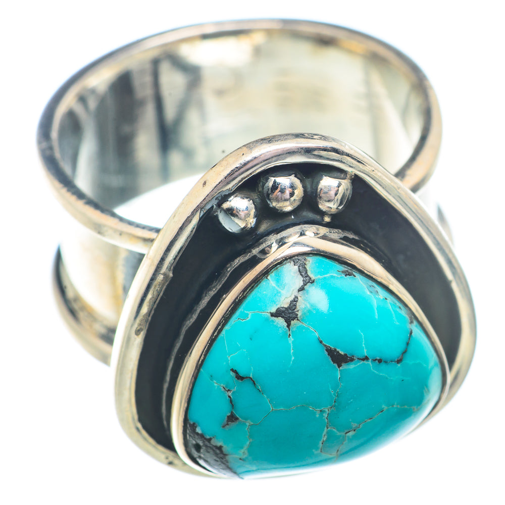 Tibetan Turquoise Rings handcrafted by Anasilvercos - RING73708