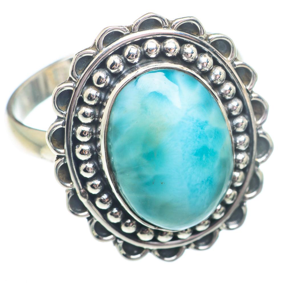 Larimar Rings handcrafted by Anasilvercos - RING73710