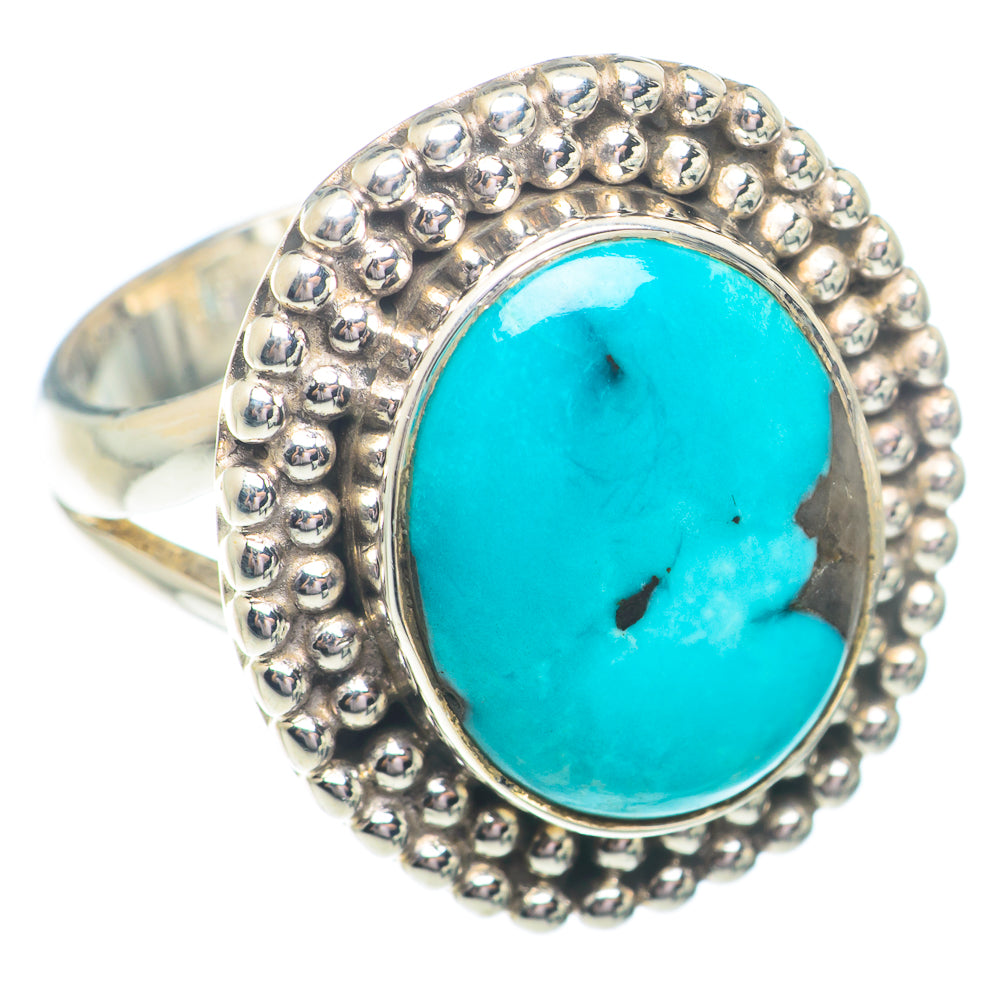 Tibetan Turquoise Rings handcrafted by Anasilvercos - RING73714
