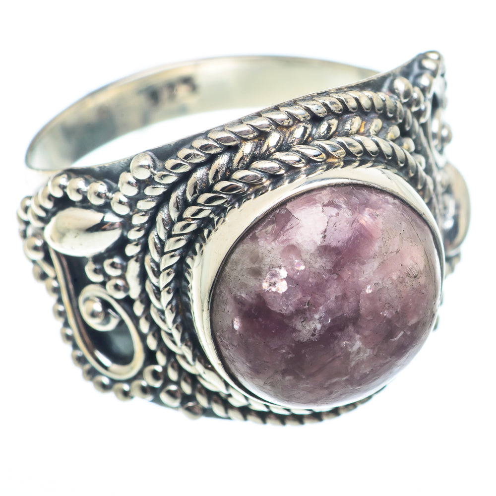 Lepidolite Rings handcrafted by Anasilvercos - RING73728
