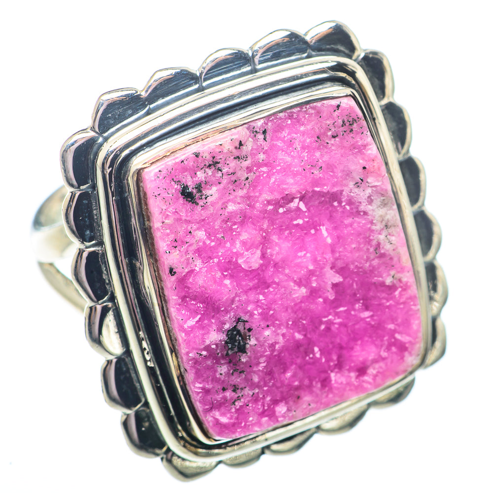 Cobalto Calcite Druzy Rings handcrafted by Anasilvercos - RING73729
