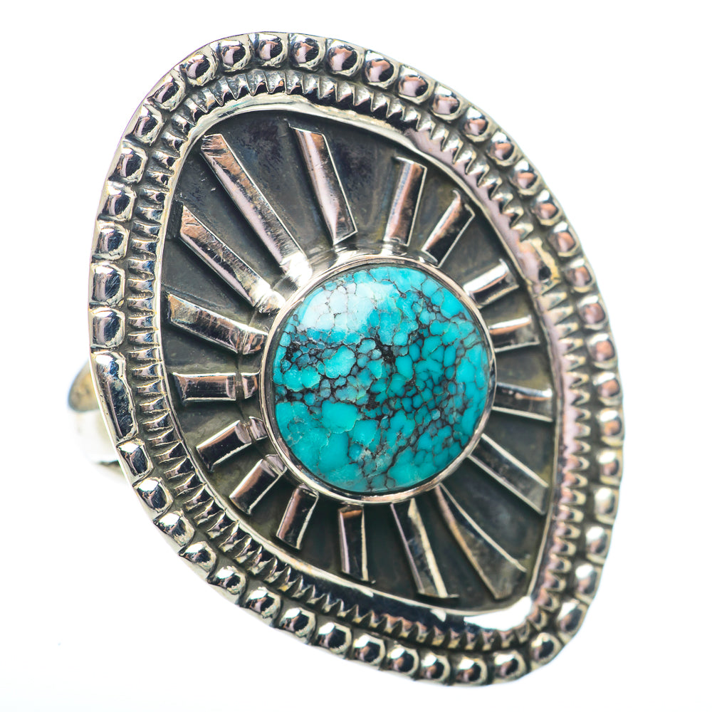 Tibetan Turquoise Rings handcrafted by Anasilvercos - RING73749