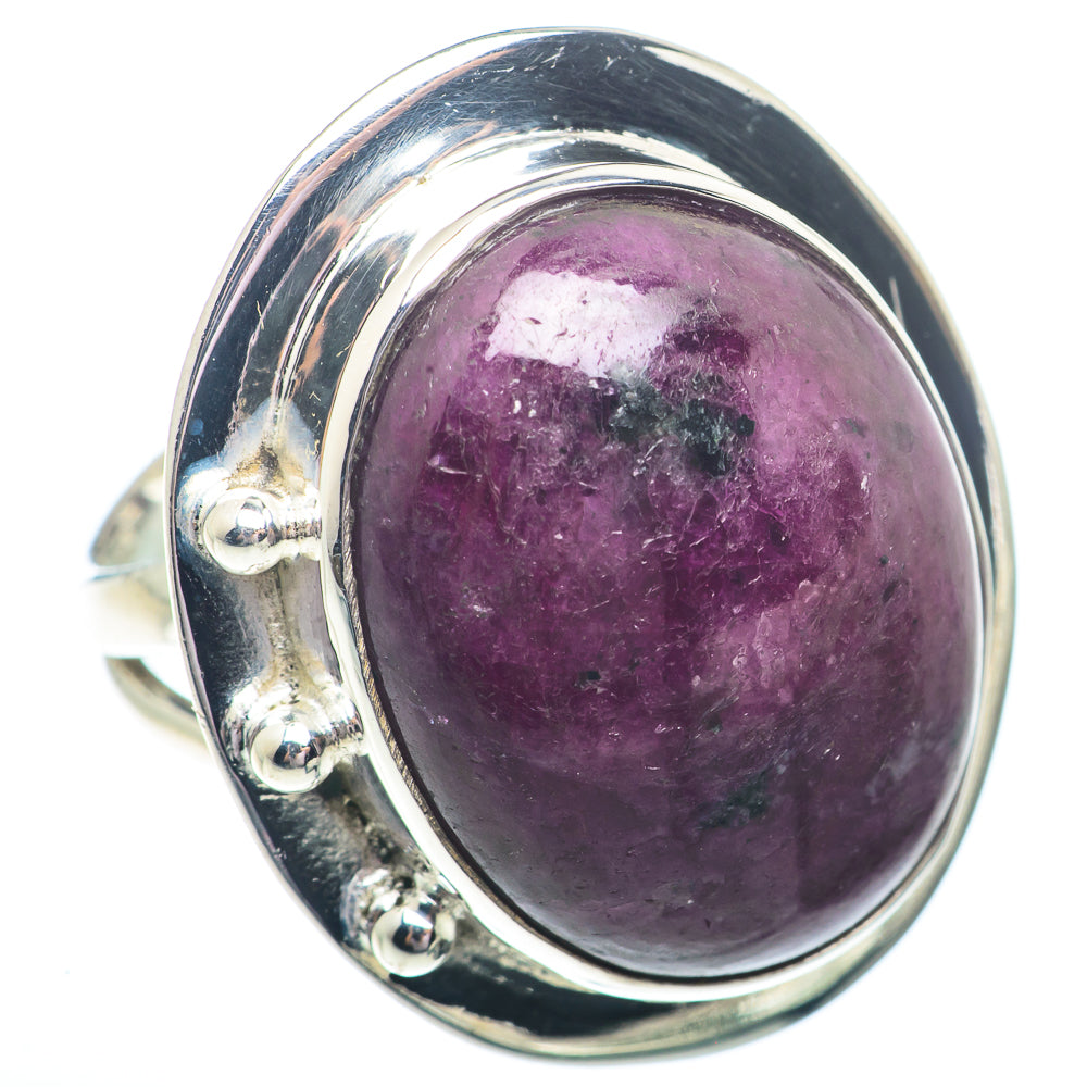 Ruby Fuchsite Rings handcrafted by Anasilvercos - RING73766