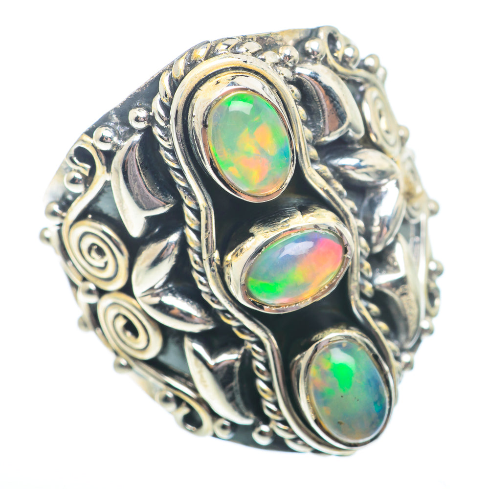 Ethiopian Opal Rings handcrafted by Anasilvercos - RING73772
