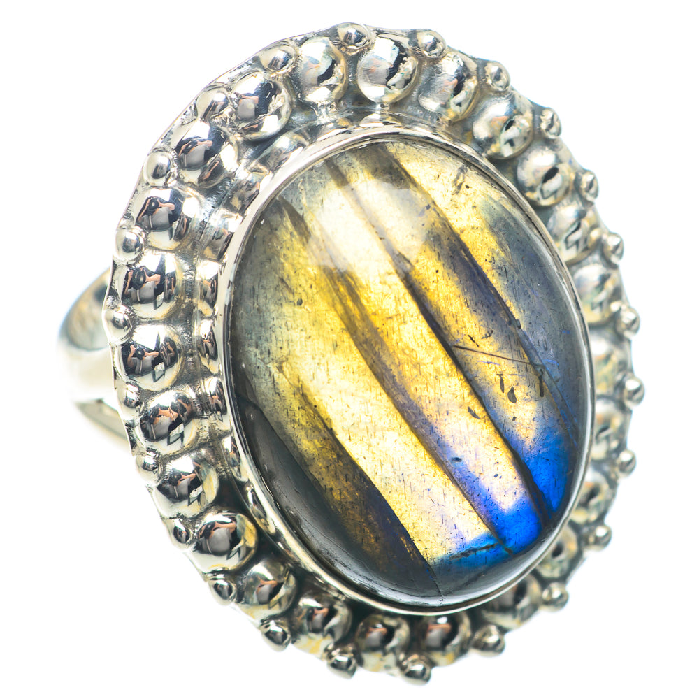 Labradorite Rings handcrafted by Anasilvercos - RING73823