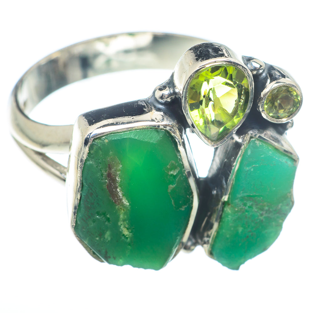 Chrysoprase Rings handcrafted by Anasilvercos - RING73828
