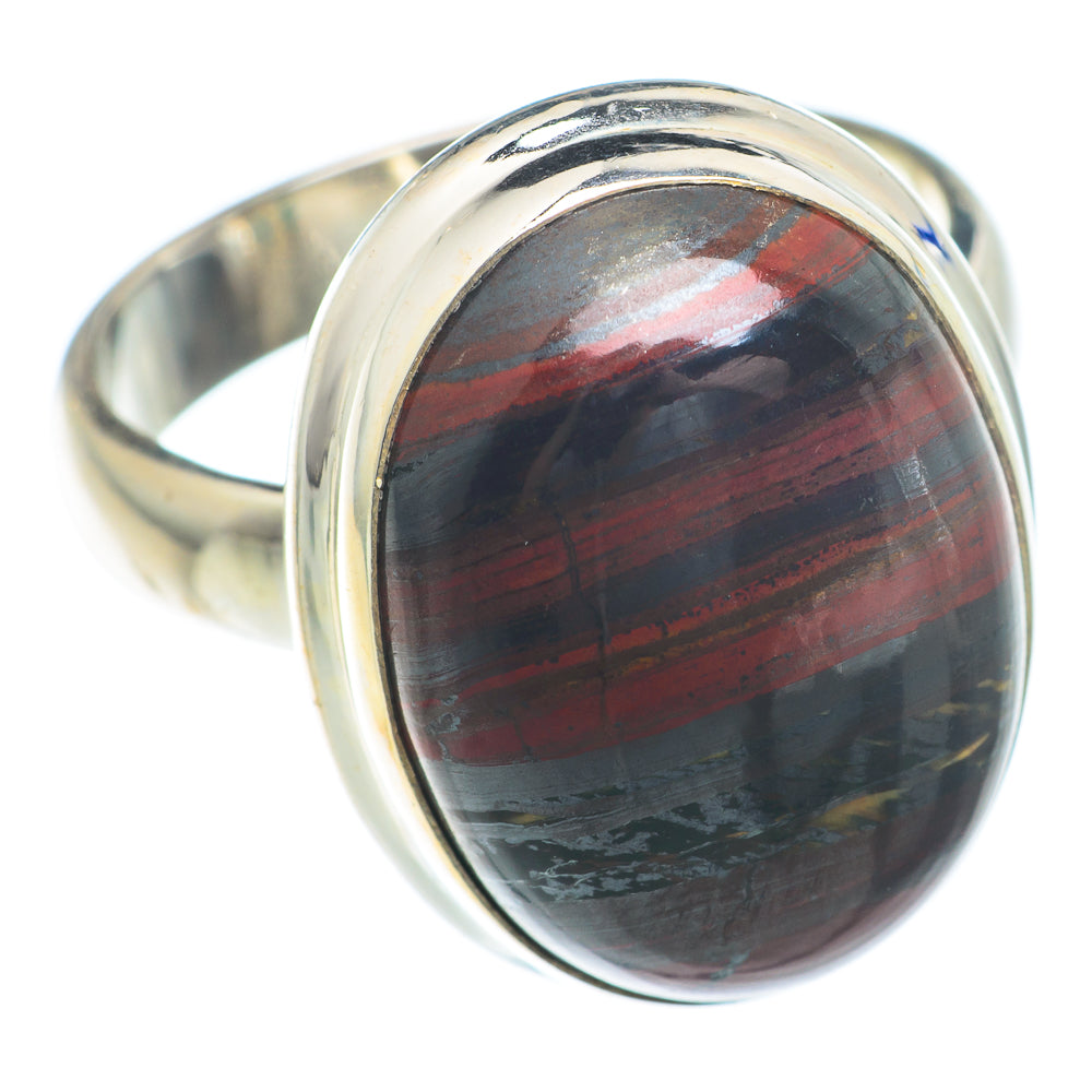 Red Tiger Iron Rings handcrafted by Anasilvercos - RING73831