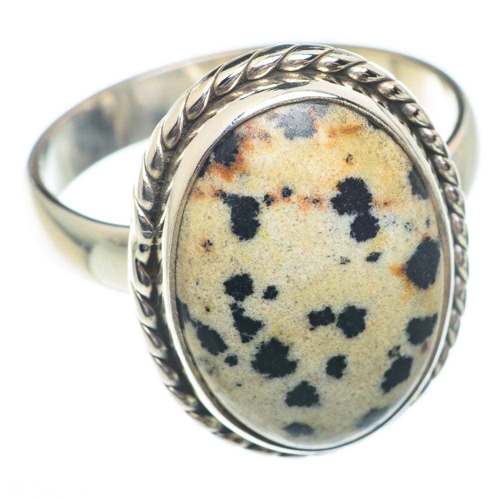 Dalmatian Jasper Rings handcrafted by Anasilvercos - RING73835