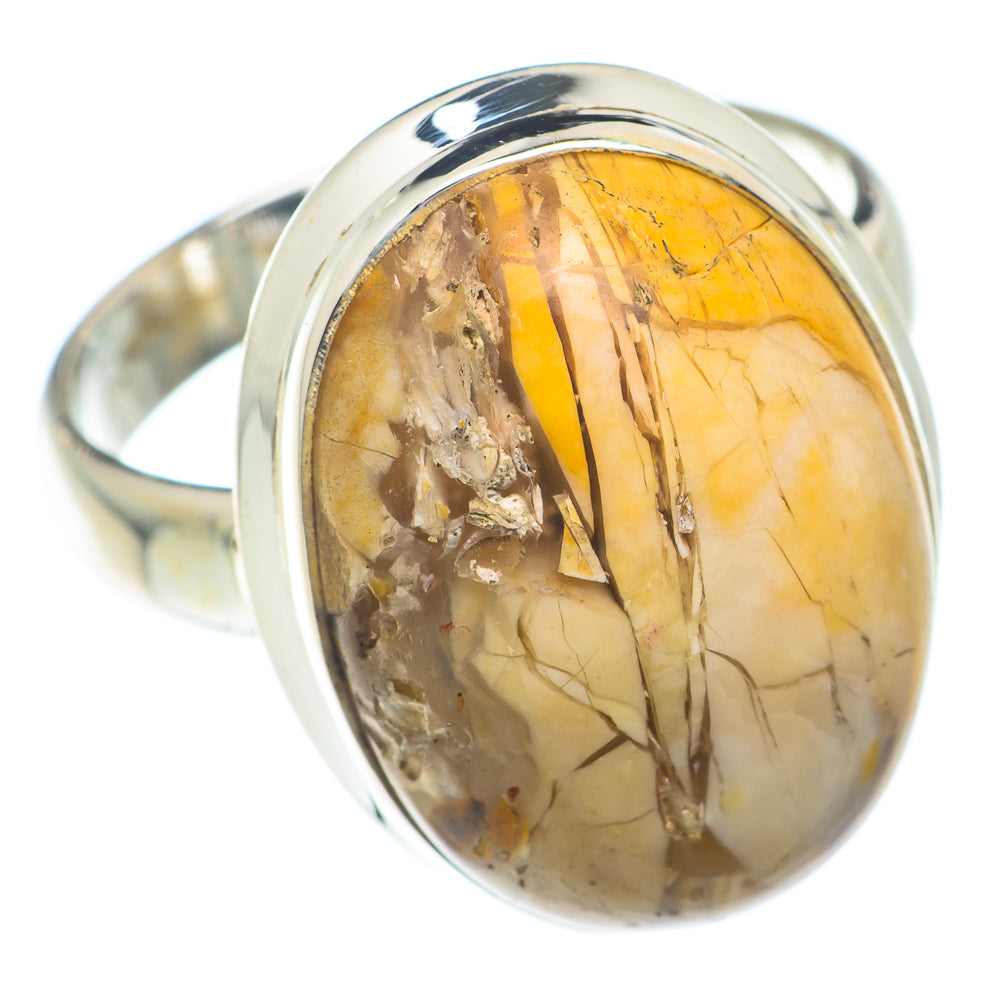 Brecciated Mookaite Rings handcrafted by Anasilvercos - RING73837