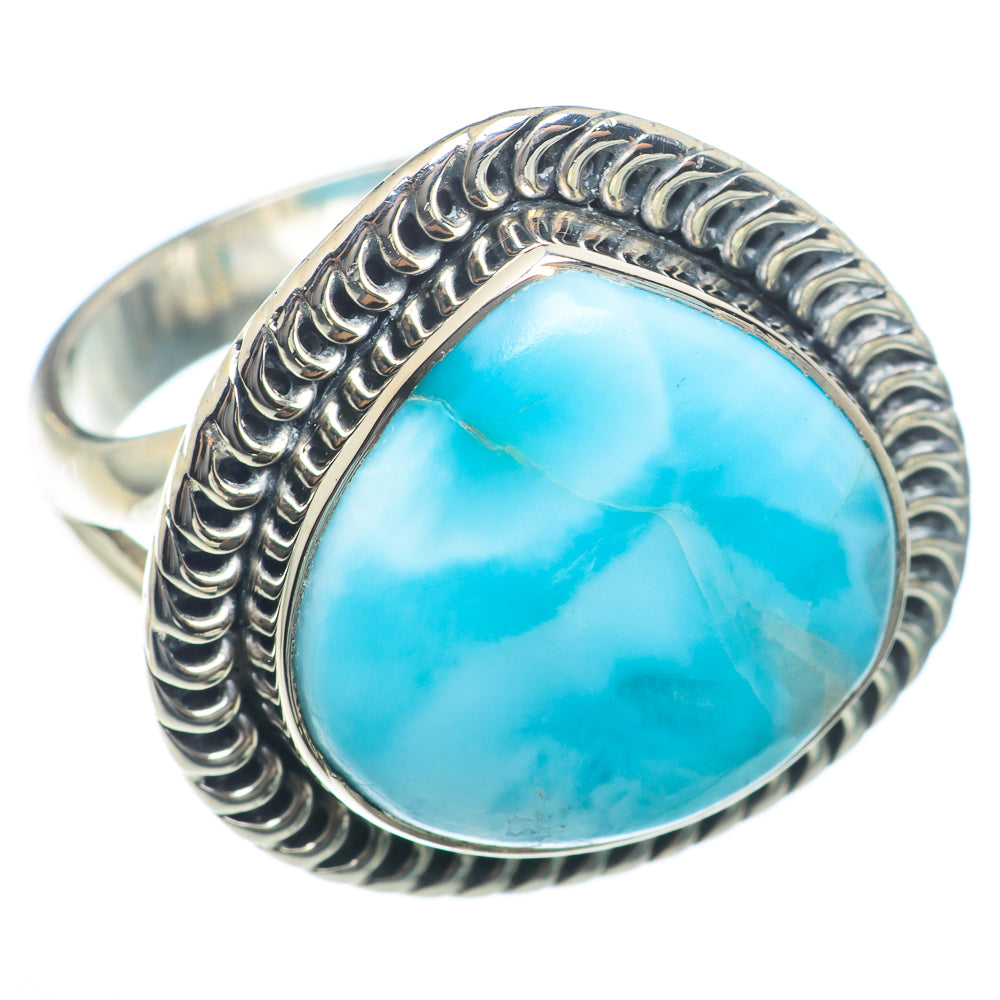Larimar Rings handcrafted by Anasilvercos - RING73861