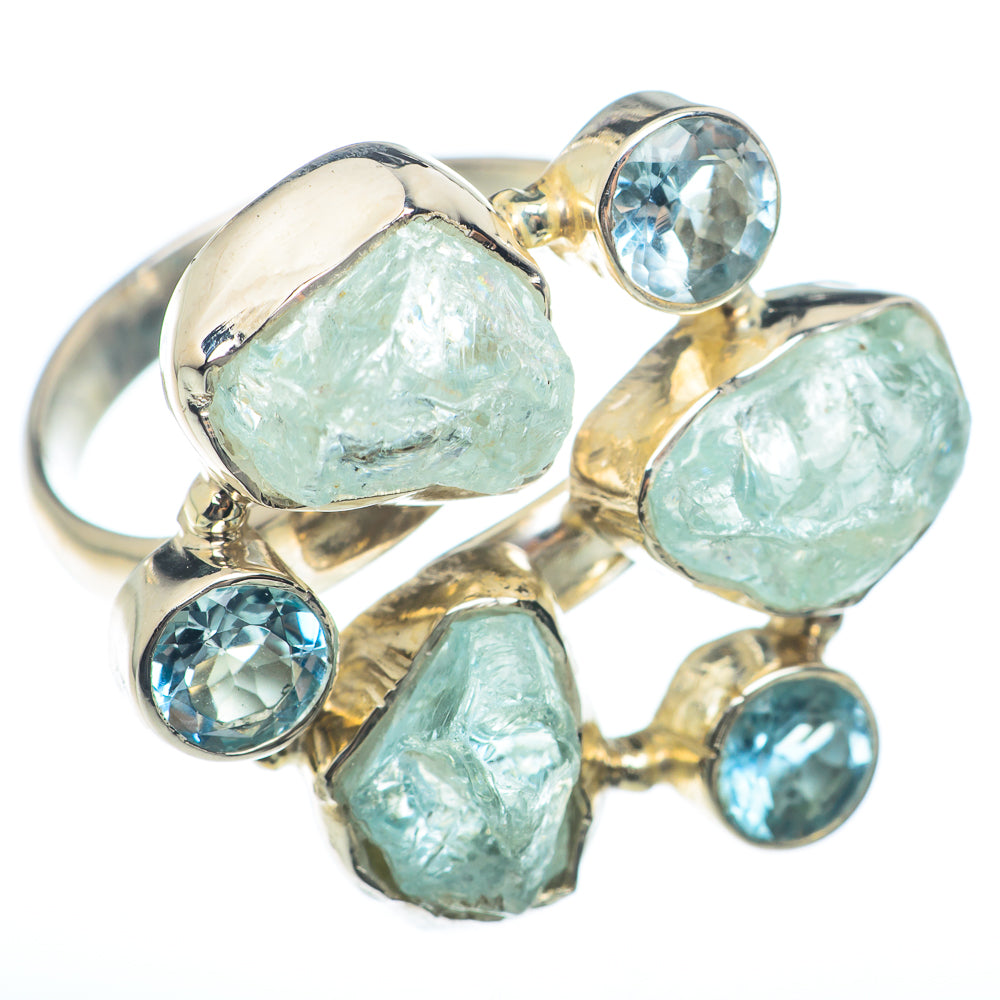 Aquamarine Rings handcrafted by Anasilvercos - RING73863