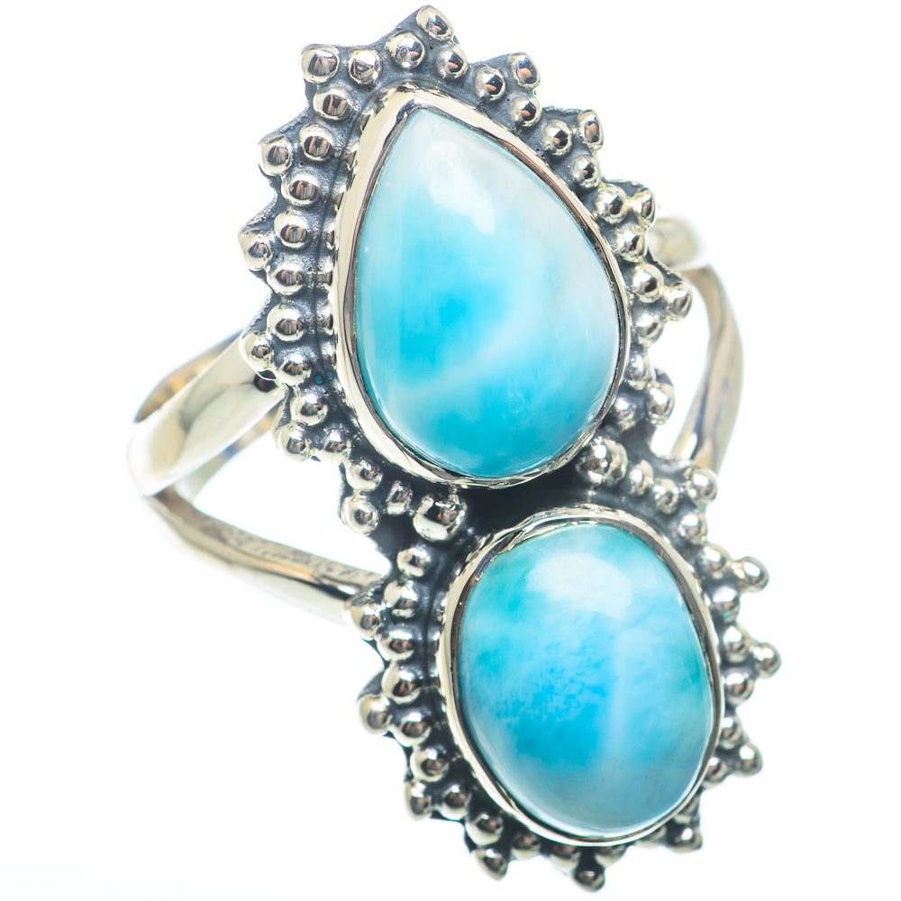 Larimar Rings handcrafted by Anasilvercos - RING73864