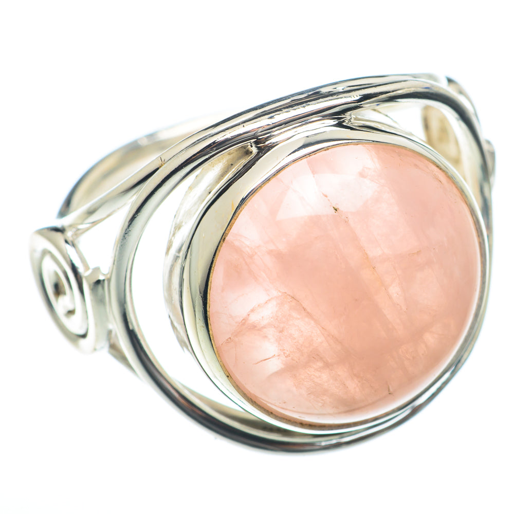 Rose Quartz Rings handcrafted by Anasilvercos - RING73879