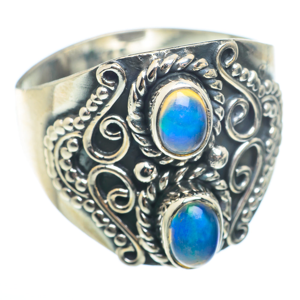 Ethiopian Opal Rings handcrafted by Anasilvercos - RING73894