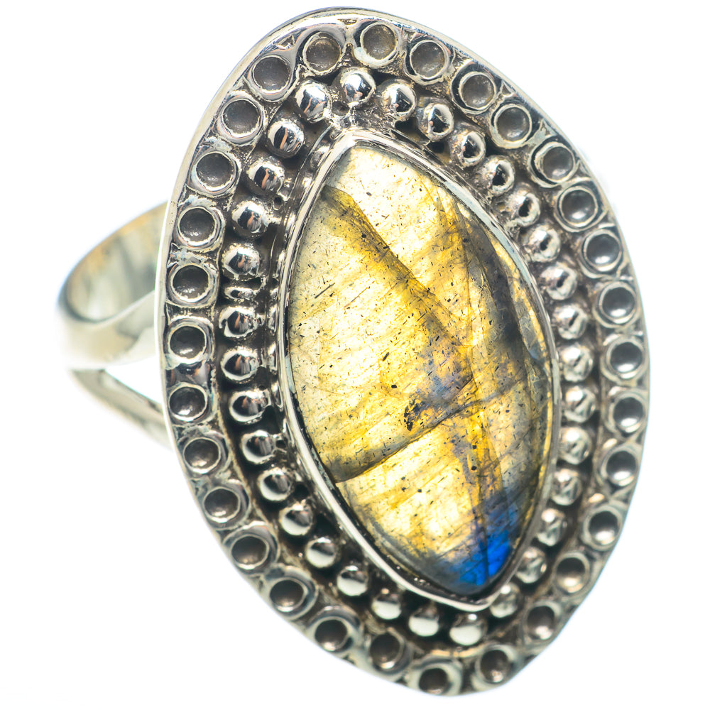 Labradorite Rings handcrafted by Anasilvercos - RING73907