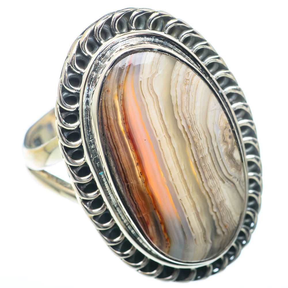 Laguna Lace Agate Rings handcrafted by Anasilvercos - RING73912