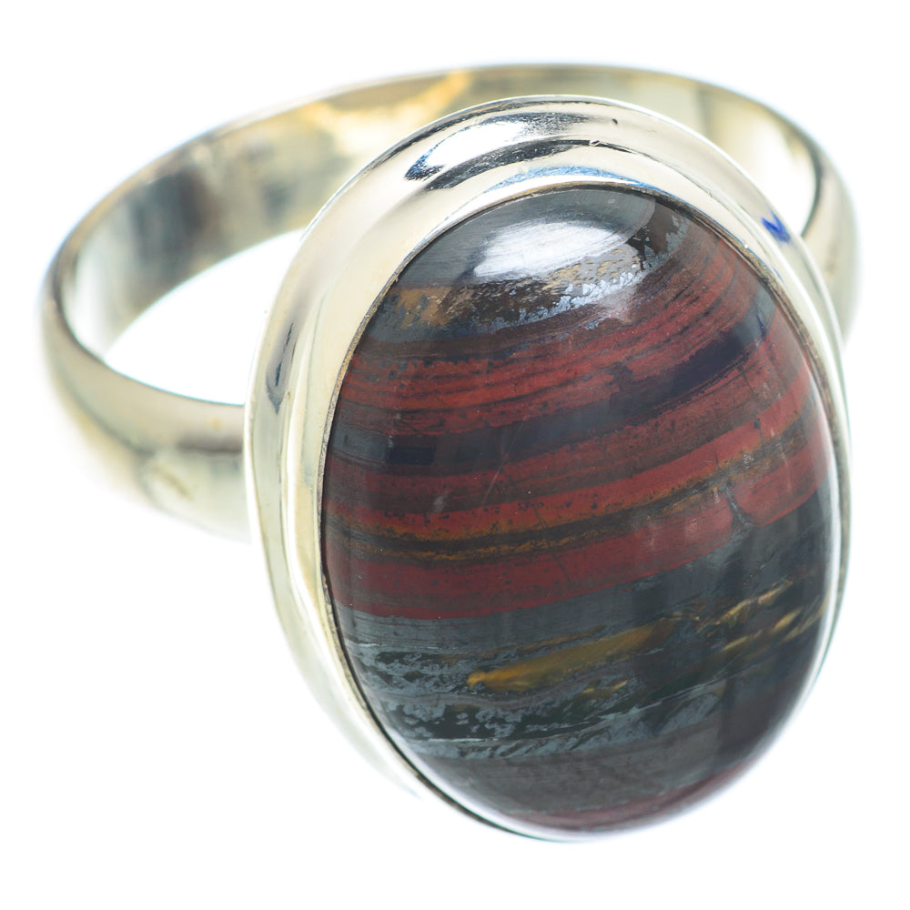 Red Tiger Iron Rings handcrafted by Anasilvercos - RING73914