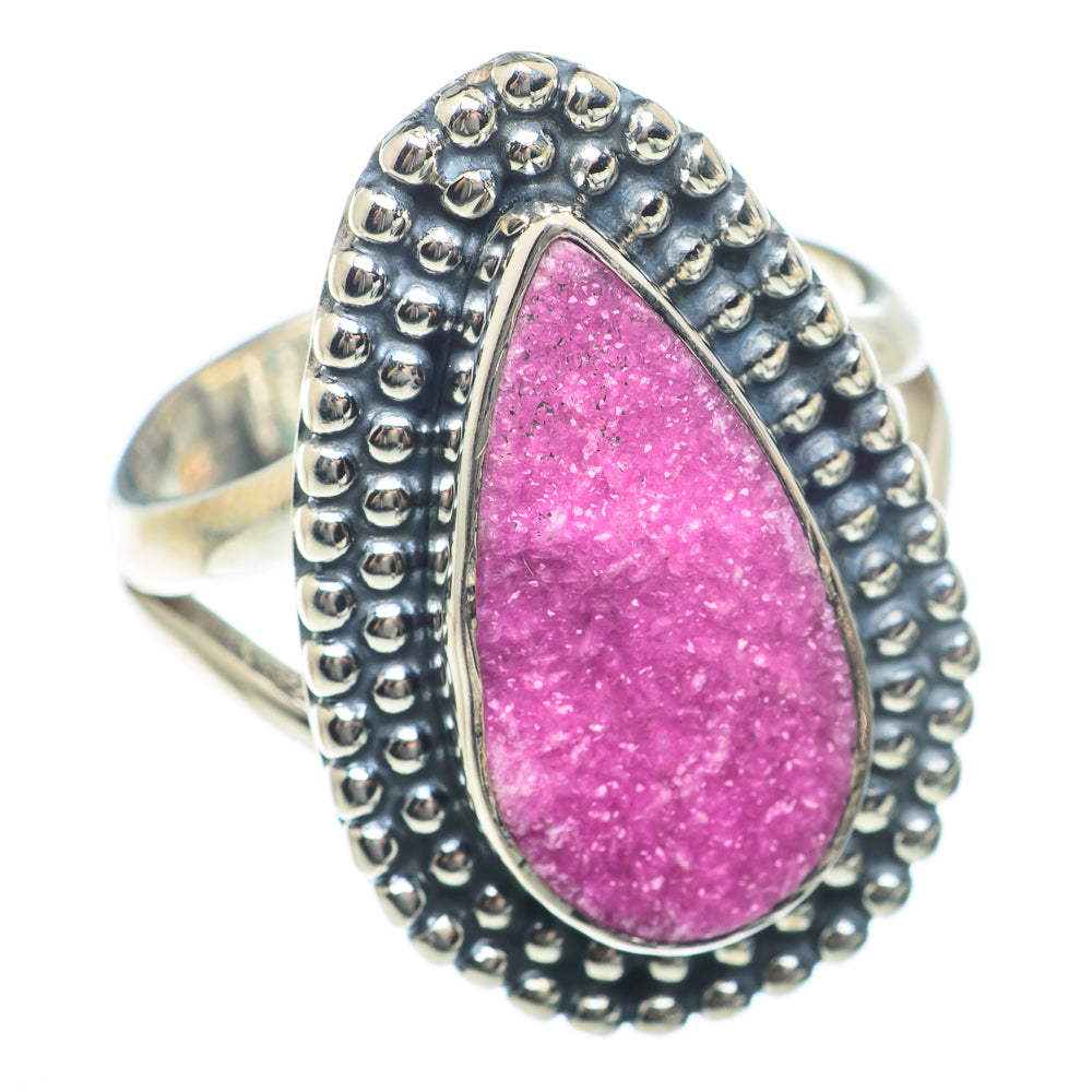 Cobalto Calcite Druzy Rings handcrafted by Anasilvercos - RING73922