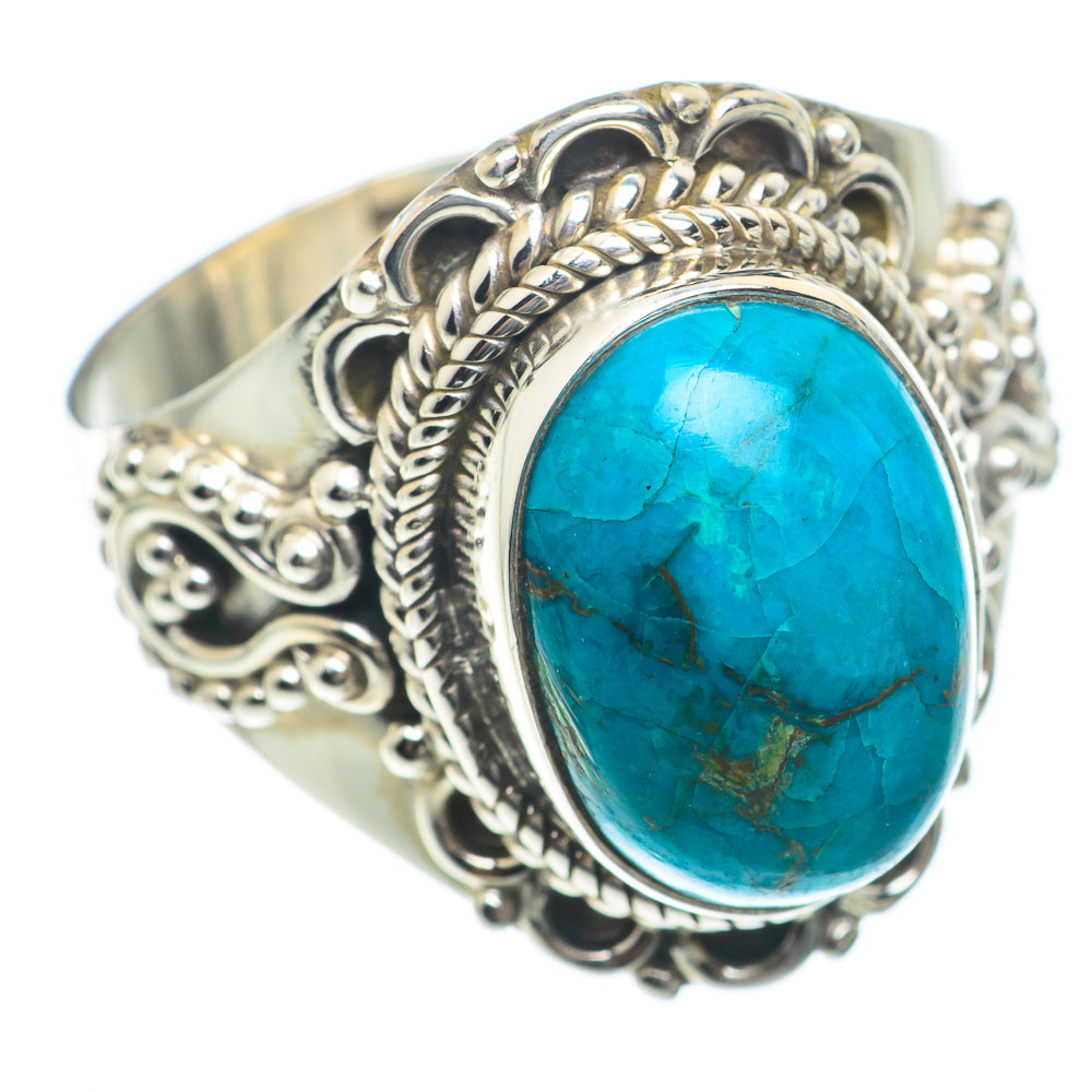 Arizona Turquoise Rings handcrafted by Anasilvercos - RING73945