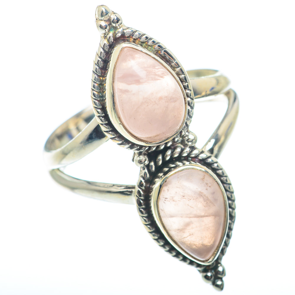 Rose Quartz Rings handcrafted by Anasilvercos - RING73955
