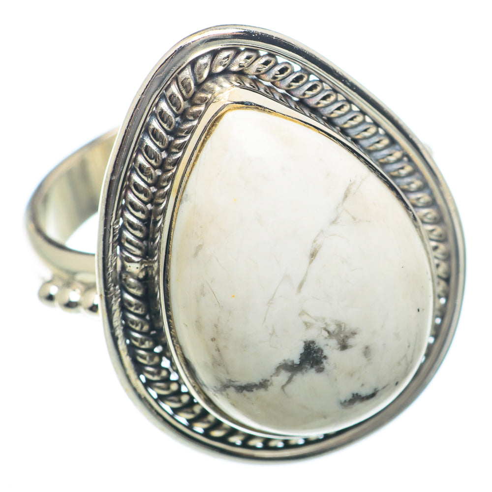 Howlite Rings handcrafted by Anasilvercos - RING73970