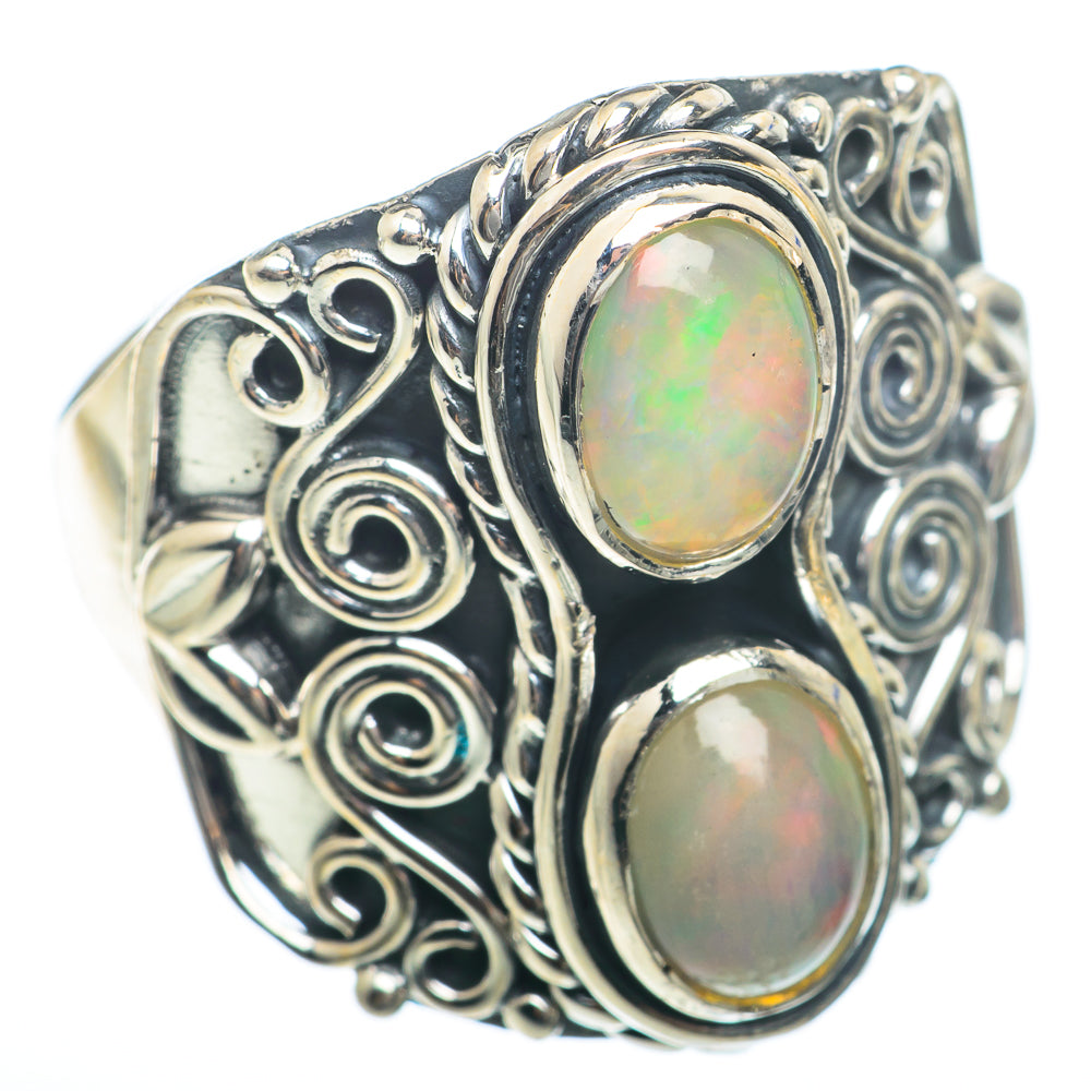 Ethiopian Opal Rings handcrafted by Anasilvercos - RING73972